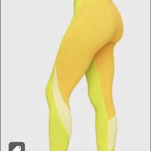 yellow outdoor voices leggings great condition
